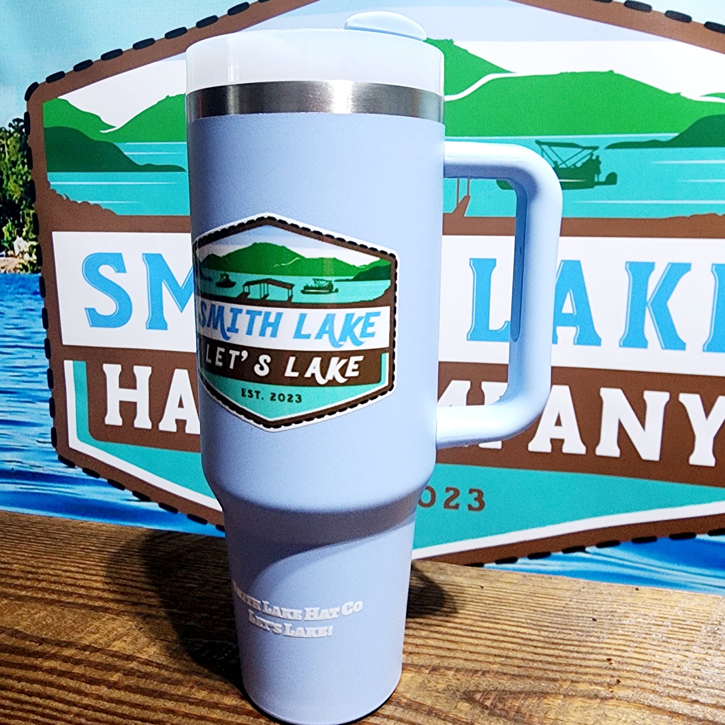 Blue-40oz Tumbler With Lid, Straw And Handle, Car Cups, Stainless Steel Vacuum Insulated Water Bottle Travel Mug For Iced Coffee, Hot And Cold Tea, Beverages